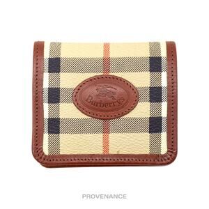 🔴 Burberry Vintage Golf Tee Wallet - Nova Haymarket Check